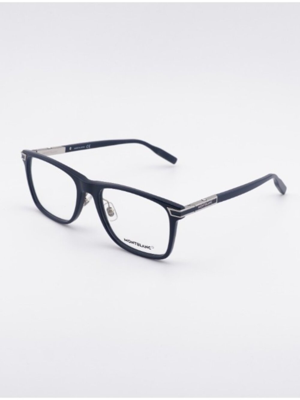 Montblanc MB0042O 003 Eyeglasses Blue 56mm Square Frame
